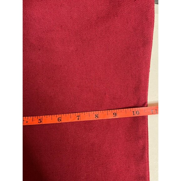 Vintage Jeanology Red Cotton Women's Pants Size 8 Straight Leg 5 Pocket - Picture 14 of 15